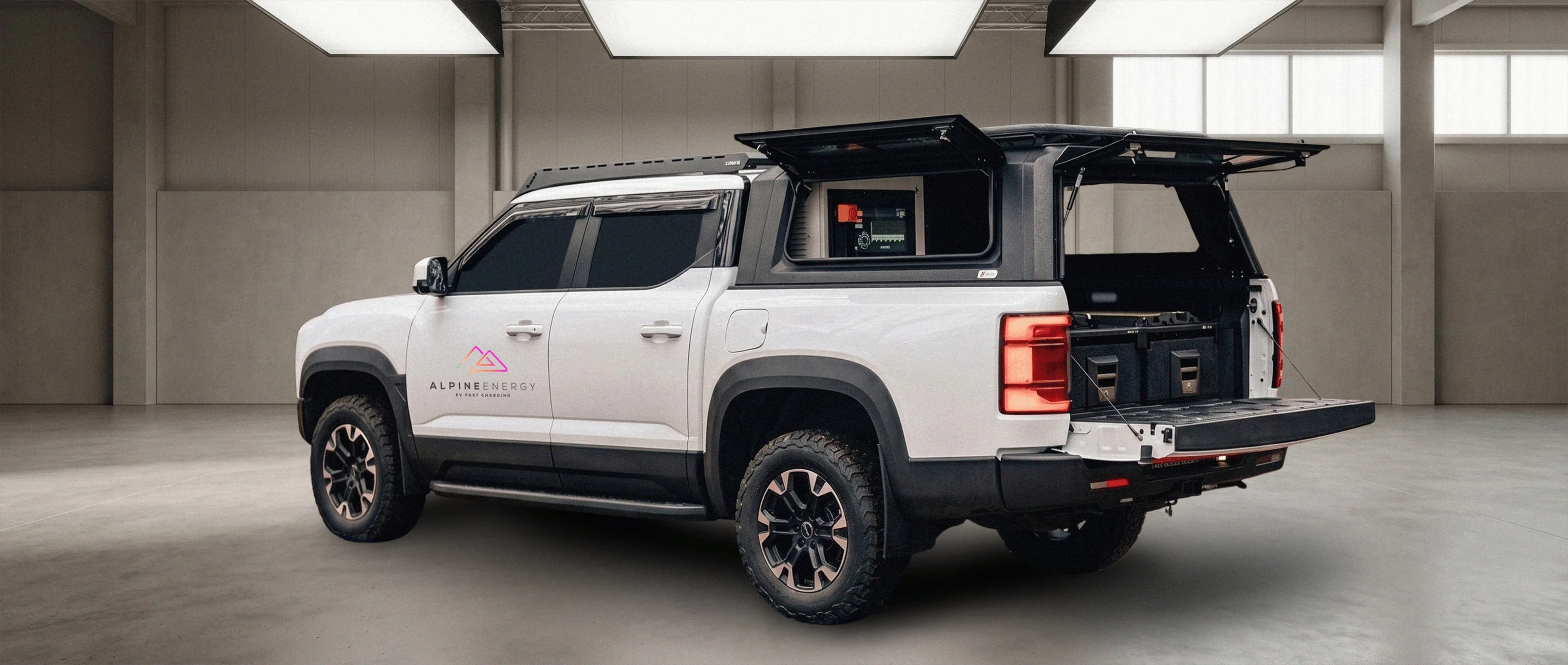 MGEN mobile charging platform on location