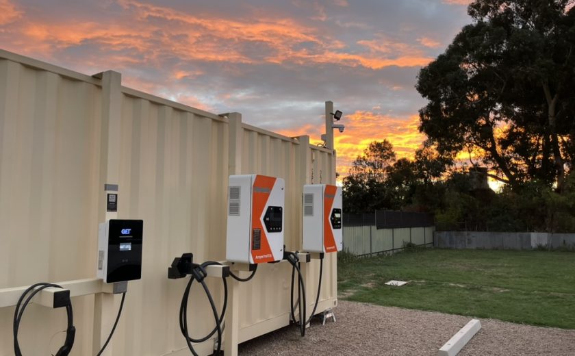 Oxley chargers at sunset